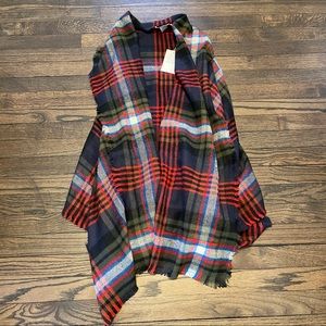 🍁Plaid Poncho🍁